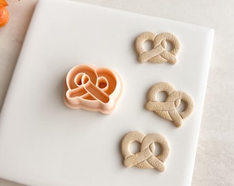 Pretzel Clay Cutter  |  Soft Pretzel Polymer Clay Cutter for Fall Earrings and Oktoberfest Autumn Crafts