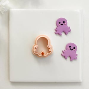 Octopus No. 3 Clay Cutter | Polymer Clay Cutter for DIY Ocean Earrings Nautical Jewelry and Handmade Marine Accessories