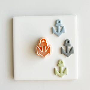Anchor Clay Cutter | Polymer Clay Cutter for DIY Nautical Earrings Ocean-Themed Jewelry and Handmade Maritime Accessories