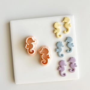 Sea Horse Clay Cutter | Polymer Clay Cutter for DIY Ocean Earrings Beach-Themed Jewelry and Handmade Nautical Accessories