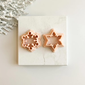 Snowflake Set Clay Cutter | Winter-Themed Polymer Clay Cutter Set for DIY Jewelry and Crafts
