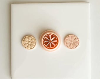 Orange Slice Clay Cutter | Polymer Clay Cutter for DIY Citrus Earrings Summer Jewelry and Handmade Fruit Accessories
