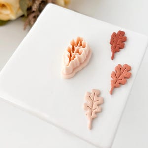 Eichenblatt Ausstechform | Herbst Eiche Blatt Ausstechform für Natur-inspirierte Ohrringe und Schmuck