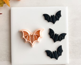 Bat No. 4 Clay Cutter  |  Classic Bat Polymer Clay Cutter for Halloween Earrings and Spooky Fall Crafts