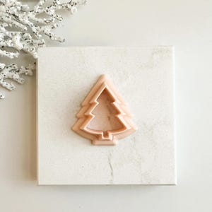 Tree No. 3 Clay Cutter | Winter Tree Polymer Clay Cutter for DIY Earrings and Holiday Baking