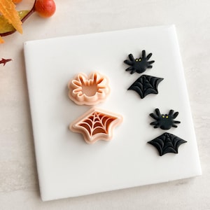 Spiderweb Dangle Clay Cutter  |  Spider Web Polymer Clay Cutter for Halloween Earrings and Spooky Fall Theme