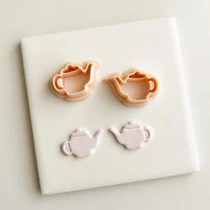 Teapot No. 1 Clay Cutter | Polymer Clay Cutter for DIY Tea Lover Earrings Cottagecore Jewelry and Handmade Accessories