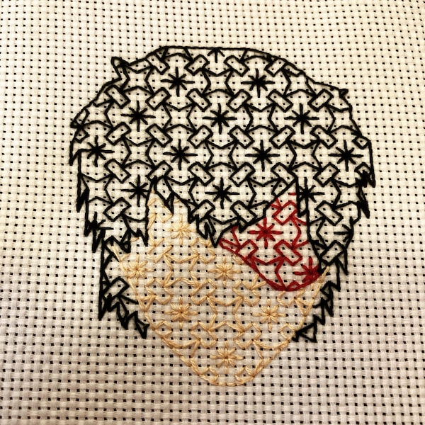 Zuko Blackwork PDF Pattern