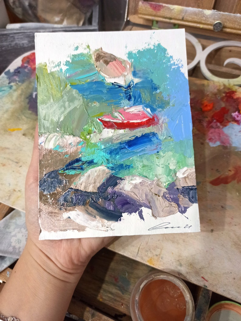 Boat painting Sailboats Painting Original Painting Ocean Art Nautical Painting Boat wall art Sailboats wall art Sailboats artwork