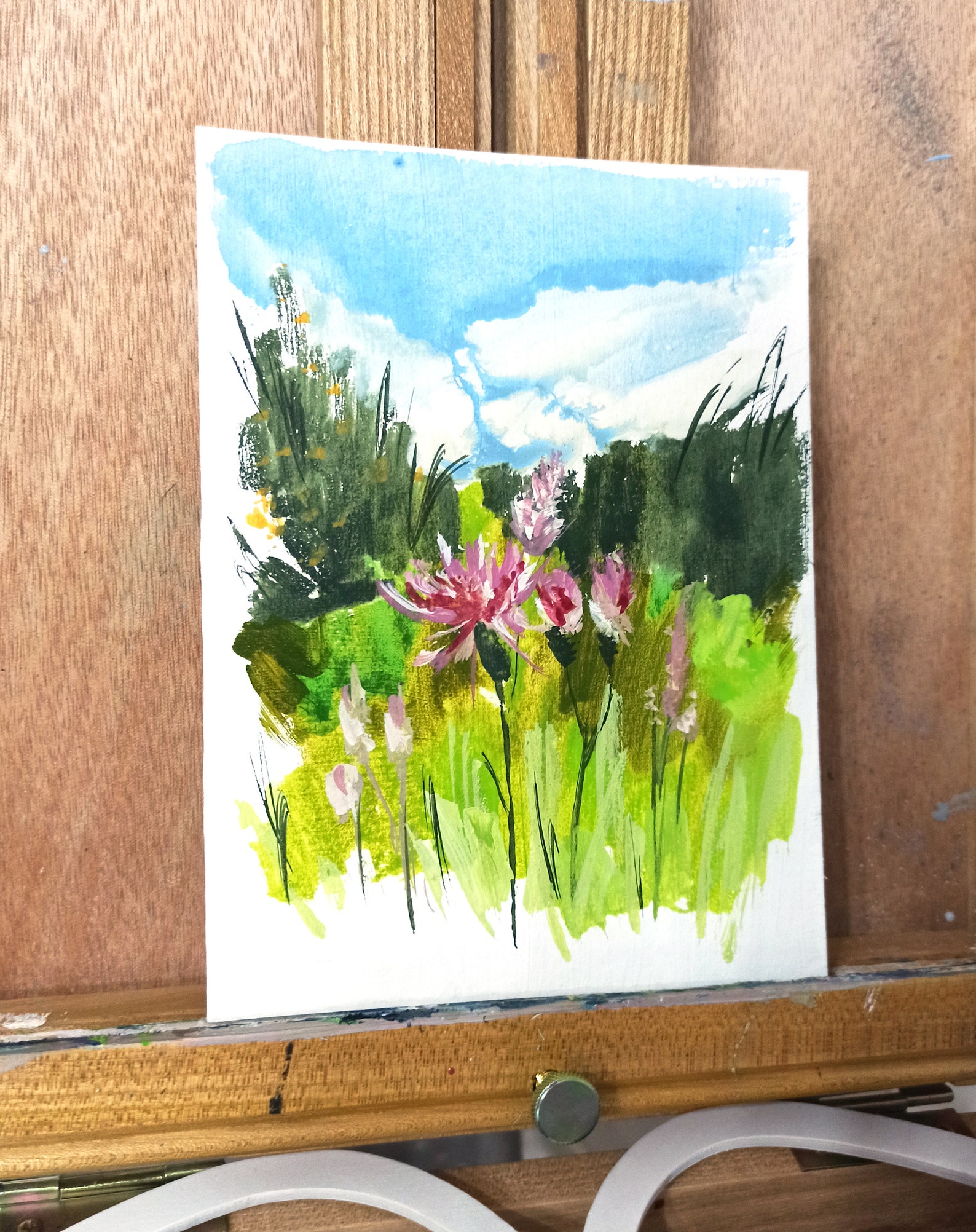 Landscape painting Landscape watercolor landscape wall art | Etsy