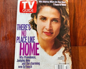 Revista TV Guide 14 de octubre de 2000 Melina Kanaksredes