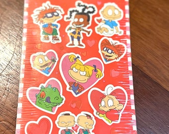 American Greetings Nickelodeon Rugrats Valentine's Day Stickers~1999