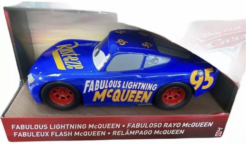 Disney Pixar Cars petite voiture Le Fabuleux Flash McQueen bleue, jouet  pour enfant, FGD57 : : Jeux et Jouets