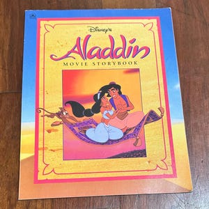 Disney&#39;s Aladdin Movie Storybook - 1992, Softback Golden Book