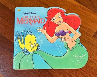 Vintage Disney MAŁA SYRENKA Złota Super Shape Książka MIĘKKA 1991