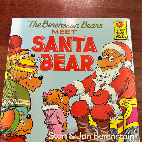 The Berenstain Bears Meet Santa Bear Random House Vintage Paperback 1984