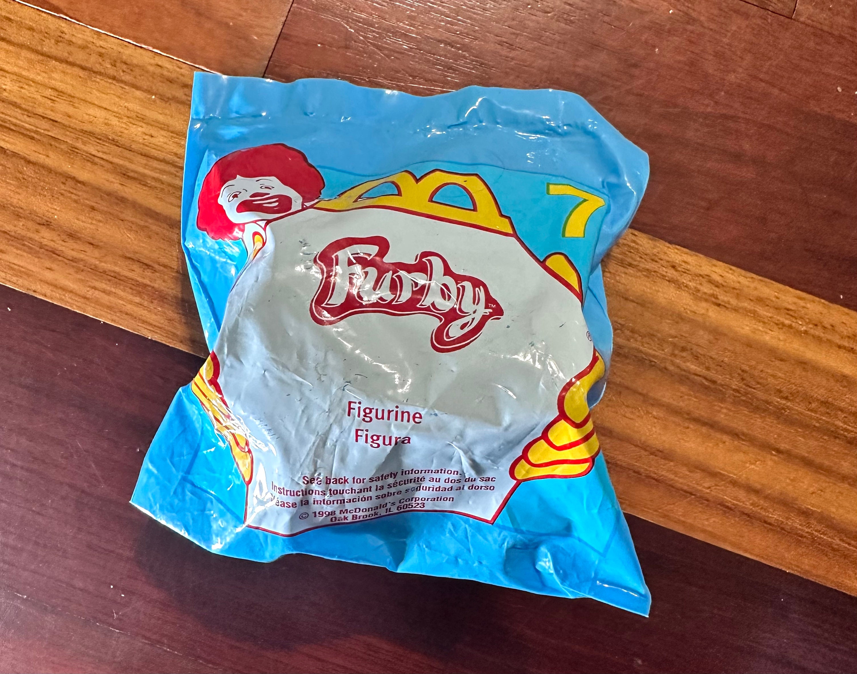 Furby #7 McDonald's Happy Meal Zabawka - 1998 Vintage - ZAPIECZĘTOWANY McDonald's FURBY