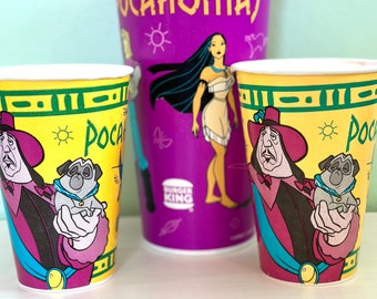 Pocahontas 90s Burger King Paper Cups.