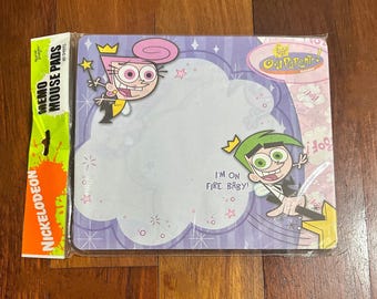 Nickelodeon Fairly Odd Parents Memo Mouse Pad New in Pkg (2004).