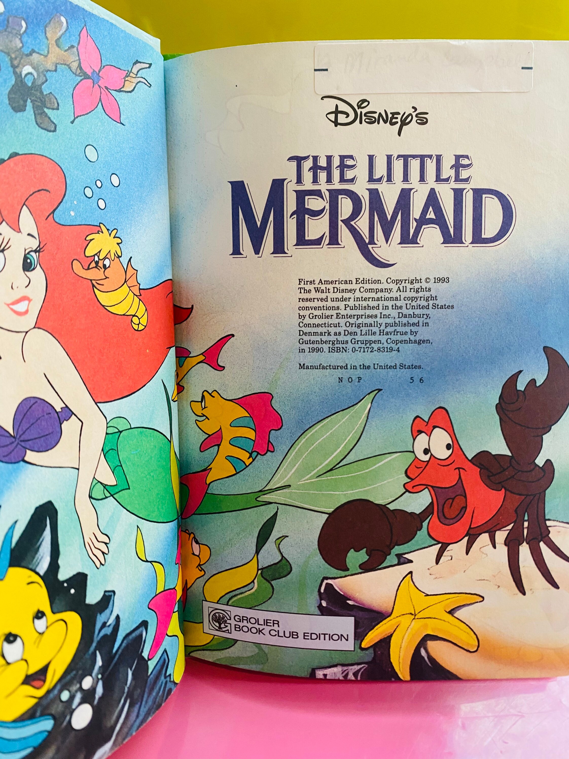 Disney's the Little Mermaid Bookwonderful World of Etsy UK