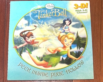 Disney Fairies : livre fée clochette en 3D avec des lunettes 3D pixie Hollow