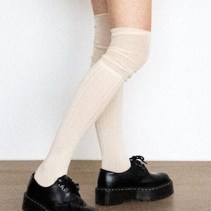 Slouch Top Knee High Socks