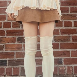 Slouch Top Knee High Socks