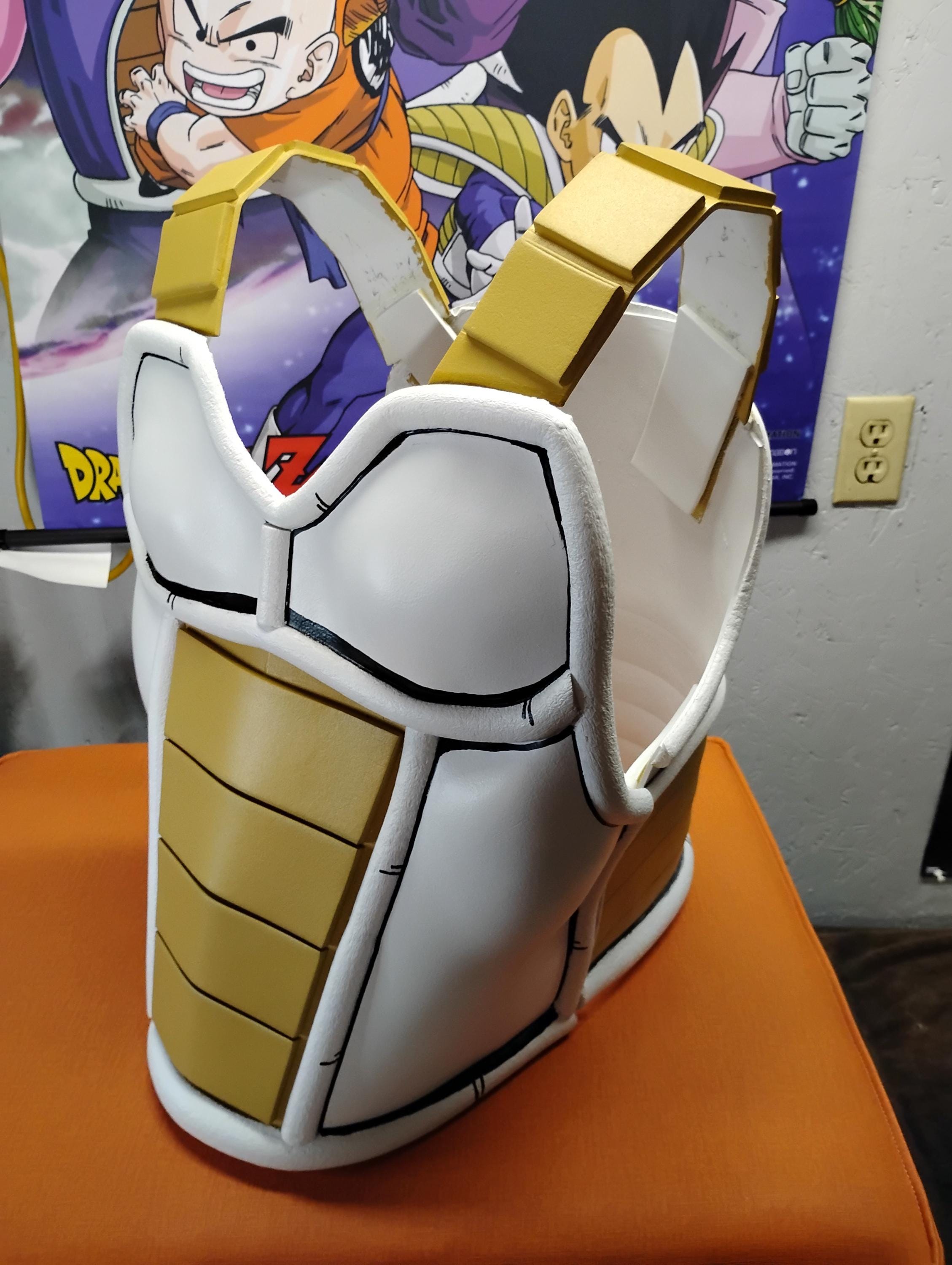 Saiyan Armor Cosplay Vegeta Cell Saga Universal Fit (BRAND NEW White ...