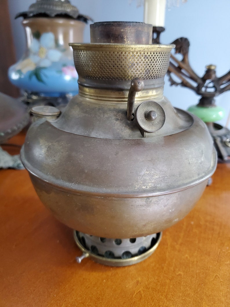 Antique Miller Juno Oil Lamp Font Etsy