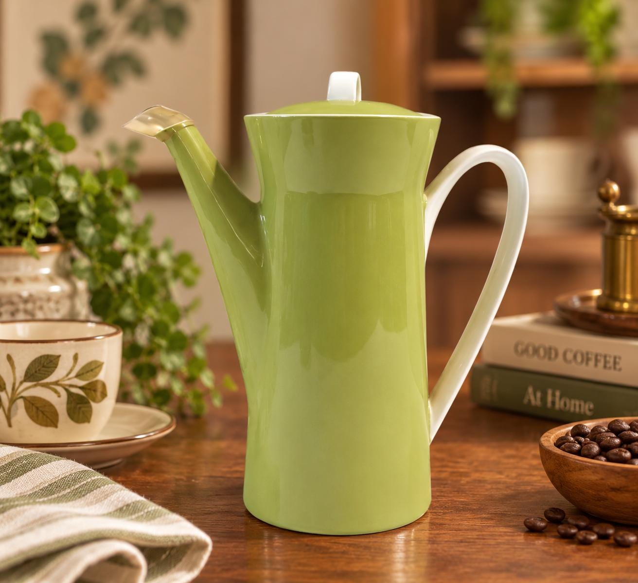 アメリカ製　アボカドグリーン　コーヒーメーカー　ミッドセンチュリー　ヴィンテージ Avocado Green Coffee Maker - Etsy