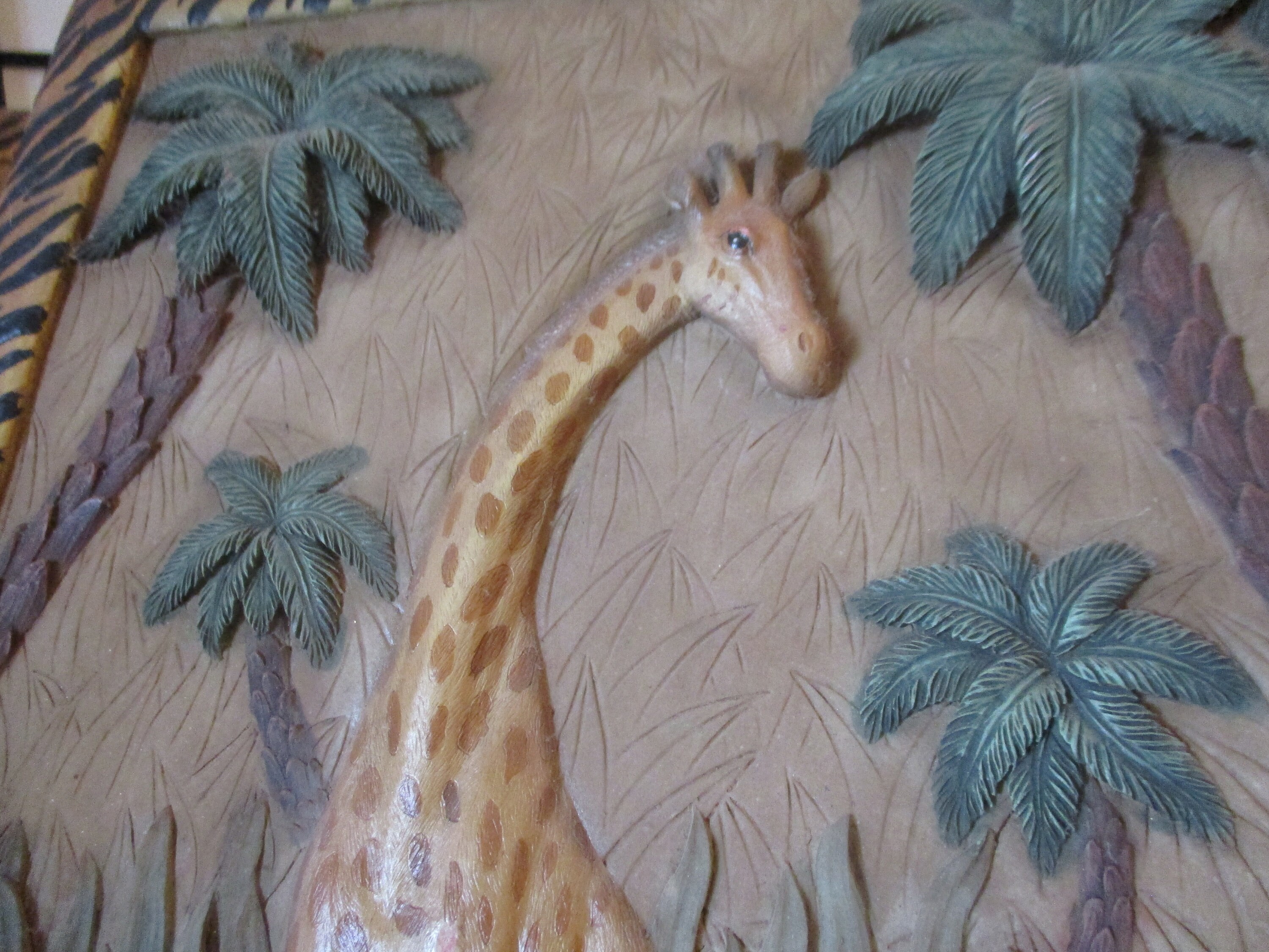 Vintage jungle animal ceramic wall hanging nursery wall art Etsy