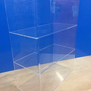 Displays2buy 12&quot; x 6&quot; x 16&quot;h 2 shelves WITHOUT DOOR Acrylic Lucite Countertop Display ShowCase Cabinet
