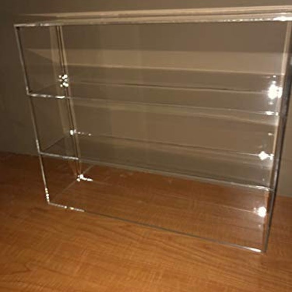 Displays2buy 19"w x 5"d x 16"h w/2 Shelves Acrylic Countertop Display Showcase