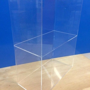 Displays2buy 12&quot; x 7&quot; x 16&quot;h 1 shelf WITHOUT DOOR Acrylic Lucite Countertop Display ShowCase Cabinet