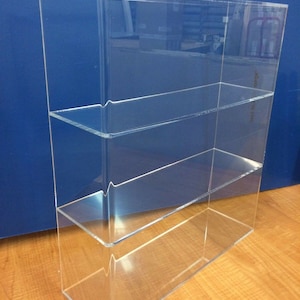 Ecrans2acheter 14 » x 4 1/4 » x 16"h SANS PORTE Acrylique Lucite Comptoir Vitrine ShowCase Box Cabinet