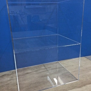 Displays2buy 12&quot; x 9.5&quot; x 16&quot;h 1 shelf WITHOUT DOOR Acrylic Lucite Countertop Display ShowCase Cabinet