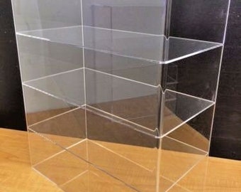 Displays2buy 16" x 8" x 19" WITHOUT DOOR Acrylic Countertop Display Case Showcase Cabinet Shelves