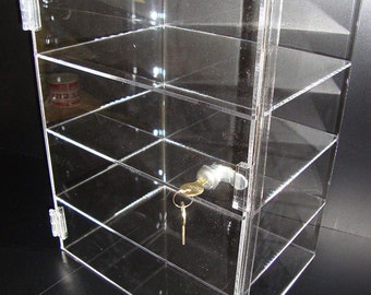 Displays2buy 12" x 9 1/2" x 16" Locking Security Showcase Safe Box Acrylic Countertop Display Case