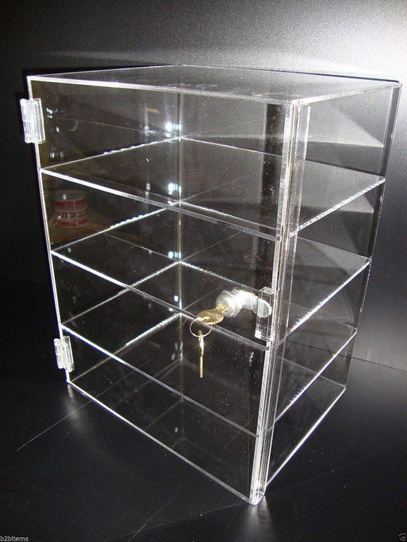 Acrylic Cabinet Counter top Display Showcase Box 12"x9 1/2"x16" Display Box 