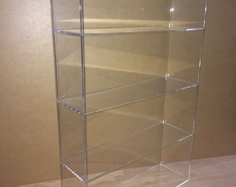 Displays2buy 14" x 4 1/4" x 23"h WITHOUT DOOR Acrylic Lucite Countertop Display Case ShowCase Box Cabinet