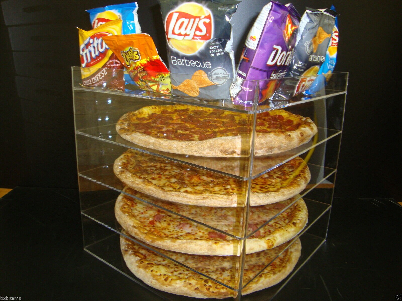 Displays Solution 18 Pizza Showcase Retail Store Acrylic Etsy