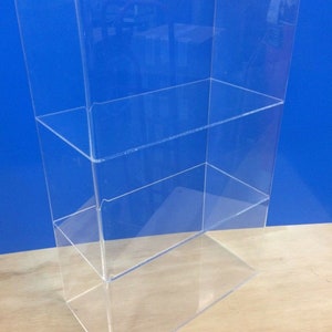 Displays2buy 12&quot; x 7&quot; x 19&quot;h 2 shelves WITHOUT DOOR Acrylic Lucite Countertop Display ShowCase Cabinet