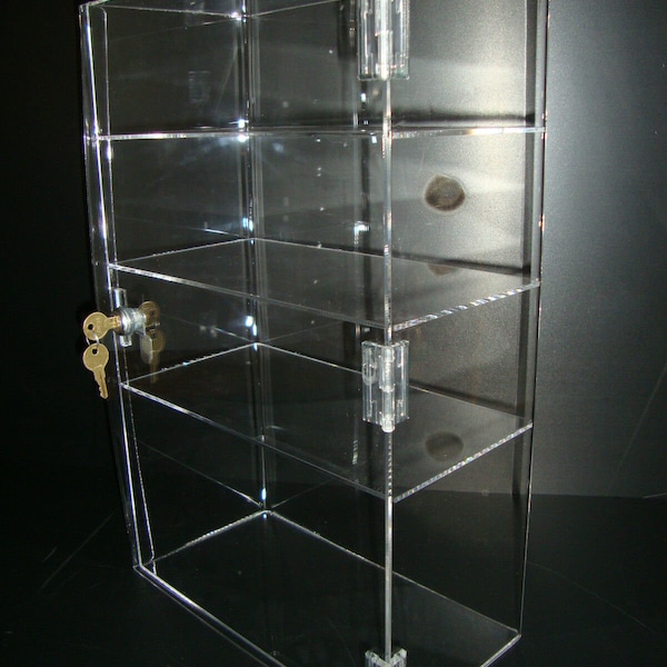 Displays2buy 12" x 6" x 19" Locking Security Showcase Safe Box Acrylic Countertop Display Case