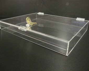 Displays2buy 16" x 12" x 2" Locking Security Showcase Safe Box Countertop Display Case