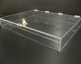 Displays2buy 24" x 18" x 3" Locking Security Showcase Safe Box Countertop Display Case