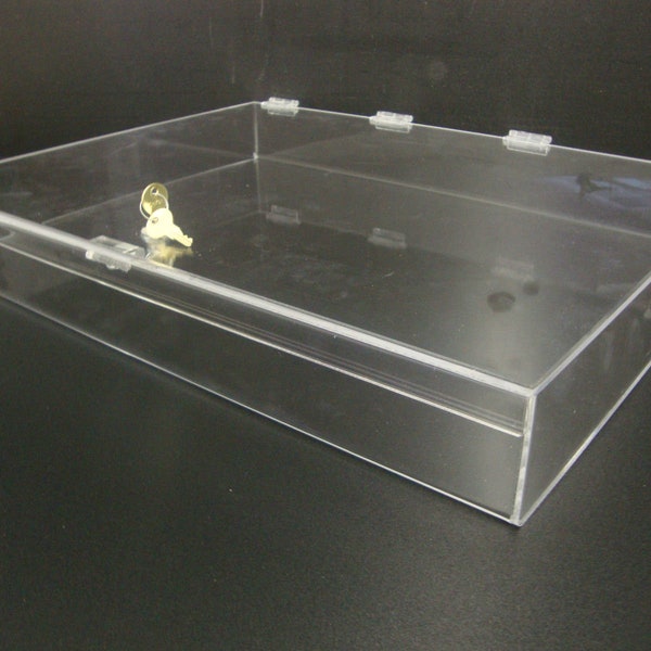 Displays2buy 24" x 18" x 3" Locking Security Showcase Safe Box Countertop Display Case