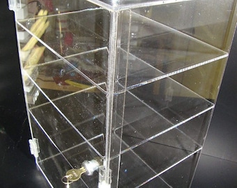 Displays2buy 12" x 7" x 19" Locking Security Showcase Safe Box Acrylic Countertop Display Case
