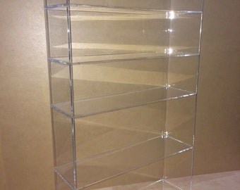 Displays2buy 14" x 4 1/4" x 24"h WITHOUT DOOR Acrylic Lucite Countertop Display Case ShowCase Box Cabinet