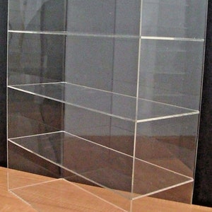 Displays2buy 16&quot; x 6&quot; x 19&quot; WITHOUT DOOR  Acrylic Countertop Display Case Showcase Cabinet Shelves