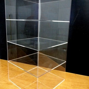Displays2buy 12&quot; x 12&quot; x 23&quot; WITHOUT DOOR Showcase Safe Box Acrylic Countertop Display Case
